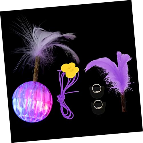POPETPOP 1satz Interaktives Katzenspielzeug Mit Led-licht Leckerli-Ball Und Plüschfeder Für Kätzchen Fördert Bewegung Und Spielspaß Zu Hause POPETPOP 1satz Interaktives Katzenspielzeug Mit Led-licht Leckerli-Ball Und Plüschfeder Für Kätzchen Fördert Bewegung Und Spielspaß Zu Hause von POPETPOP