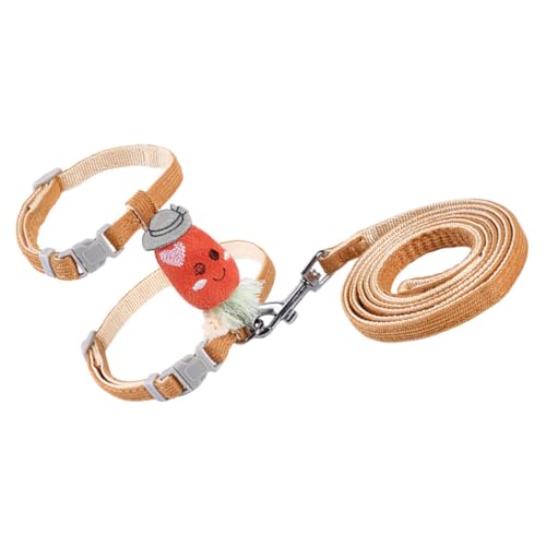 POPETPOP 1 Satz Katzenleine Katzenzubehör Katzenspielzeug Katzengeschirr und Leine Teaser Zauberstab Kette Katze verstellbares Geschirr Haustier-Kätzchen-Versorgung Rostfreier Stahl Orange POPETPOP 1 Satz Katzenleine Katzenzubehör Katzenspielzeug Katzengeschirr und Leine Teaser Zauberstab Kette Katze verstellbares Geschirr Haustier-Kätzchen-Versorgung Rostfreier Stahl Orange von POPETPOP