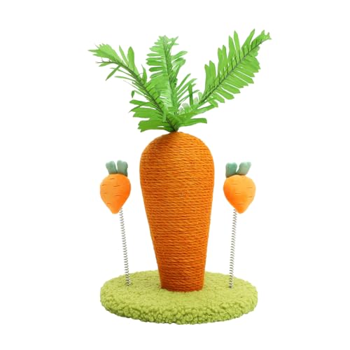 POPETPOP Kratzsäule Für Katzen Katzenspielzeug Aus Jute Kratzfest Leicht Karotten-Design Für Die Unterhaltung Der Katze POPETPOP Kratzsäule Für Katzen Katzenspielzeug Aus Jute Kratzfest Leicht Karotten-Design Für Die Unterhaltung Der Katze von POPETPOP