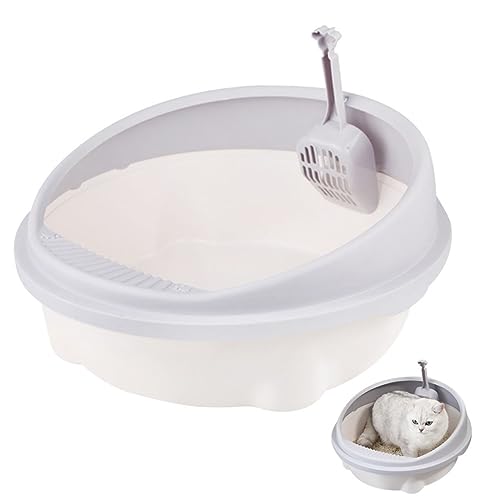 POPETPOP 1 Satz Katzentoilette streuwanne abfallbehälter katzenstreu Katzenklo mit niedrigem Eingang litterbox Kratzer leckbar Kätzchen saubere Toilette Katze Bettpfanne Plastik Light Grey POPETPOP 1 Satz Katzentoilette streuwanne abfallbehälter katzenstreu Katzenklo mit niedrigem Eingang litterbox Kratzer leckbar Kätzchen saubere Toilette Katze Bettpfanne Plastik Light Grey von POPETPOP