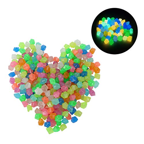 POPETPOP Leuchtsteine Für Aquarium Dekoration Fluoreszierende Steine Leuchtender Stein Im Dunkeln Dekoschutt Für Garten Und Fischbecken Aquariensteine von POPETPOP