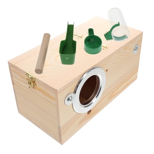 POPETPOP 1satz Vögel Nistkasten Für Sittiche Und Nymphensittiche Vogelzuchtbox Mit Sitzstange Einfache Und Pflege Geeignet Für Verschiedene Vogelarten von POPETPOP