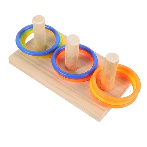 POPETPOP Holz Vogel Pädagogisches Spielzeug Set Papagei Intelligenz Training Spielzeug Ringe für Medium Vögel POPETPOP Holz Vogel Pädagogisches Spielzeug Set Papagei Intelligenz Training Spielzeug Ringe für Medium Vögel von POPETPOP