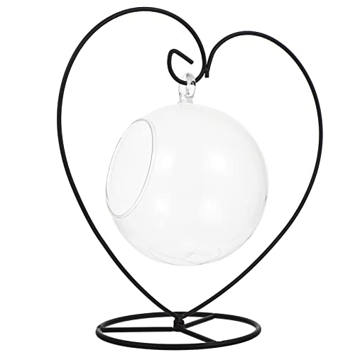 POPETPOP Herzform Eisen Kunst Ornament Display Stand Robustes Glas Rack Für Terrarium Handwerk von POPETPOP