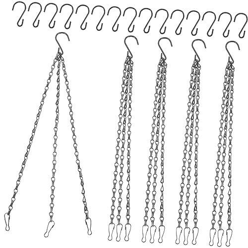 POPETPOP Hängende Kette Blumentopf-Set Rostfreie Metallkettenhaken Für Heimdekoration Garten Schlafzimmer Küche von POPETPOP