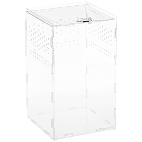 POPETPOP 1 Satz Transparente Futterbox Acryl Reptil Reptilienterrarium Reptilienzuchtbecken Einsiedlerkrebskäfig Spinne Frosch Terrarium Eidechsenbecken Tarantel Haustierkäfig Magnetisch von POPETPOP
