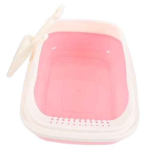 POPETPOP 1 Set-Box Katzentoilette Futterspender Mehrere Behälter Tür Beiträge Katzenspielzeug Schaufel Für Katzenstreu Nachfüllung Katze Füllt Nach Verklumpung Der Streu Post Plastik Rosa POPETPOP 1 Set-Box Katzentoilette Futterspender Mehrere Behälter Tür Beiträge Katzenspielzeug Schaufel Für Katzenstreu Nachfüllung Katze Füllt Nach Verklumpung Der Streu Post Plastik Rosa von POPETPOP