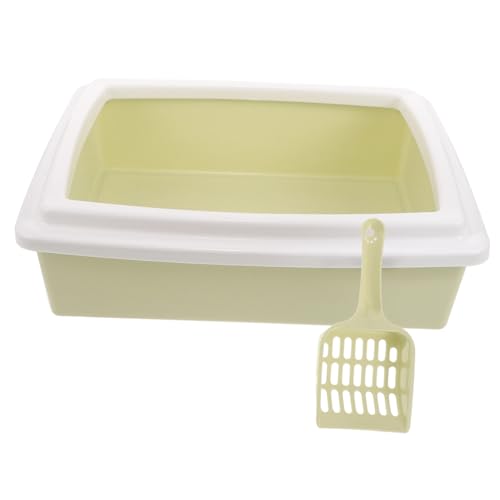 POPETPOP Katzentoilette Mit Hoher Trennwand Leicht Zu Bedienen Abnehmbar Zum Reinigen Katzentoilette Aus Kunststoff Für Kätzchen Katzen Und Zuhause POPETPOP Katzentoilette Mit Hoher Trennwand Leicht Zu Bedienen Abnehmbar Zum Reinigen Katzentoilette Aus Kunststoff Für Kätzchen Katzen Und Zuhause von POPETPOP