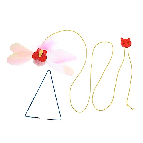 POPETPOP Katzenspielzeug Zum Aufhängen Am Türrahmen Katzenspielzeug Libellen-Teaser-Stick Interaktives Katzen-haustierzubehör Lustig Und Gesund POPETPOP Katzenspielzeug Zum Aufhängen Am Türrahmen Katzenspielzeug Libellen-Teaser-Stick Interaktives Katzen-haustierzubehör Lustig Und Gesund von POPETPOP