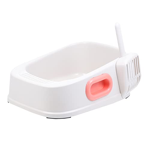 POPETPOP 1 Satz Katzentoilette Wurfschaufel Katzensandpfanne Katzenstreu Anti-Haustier-Toilette Halbgeschlossenes Katzentöpfchen Kätzchen Saubere Toilette Katzenklo Lotion Perlmutt Plastik POPETPOP 1 Satz Katzentoilette Wurfschaufel Katzensandpfanne Katzenstreu Anti-Haustier-Toilette Halbgeschlossenes Katzentöpfchen Kätzchen Saubere Toilette Katzenklo Lotion Perlmutt Plastik von POPETPOP