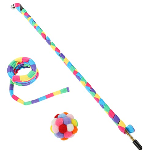 POPETPOP 1 Satz Katzen-Teaser Katzenspielzeug Für Wohnungskatzen Schlangenkatze Interaktives Katzenspielzeug Katze Zauberstab Kaugummi Für Katzen Kleiner Ball Plüsch Kombination POPETPOP 1 Satz Katzen-Teaser Katzenspielzeug Für Wohnungskatzen Schlangenkatze Interaktives Katzenspielzeug Katze Zauberstab Kaugummi Für Katzen Kleiner Ball Plüsch Kombination von POPETPOP