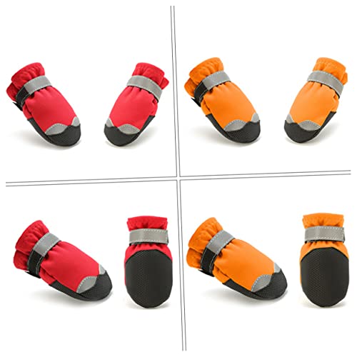 POPETPOP Schützende Hundeschuhe Haustier-Schneestiefel Schneestiefel für Hunde Pfotenschutz POPETPOP Schützende Hundeschuhe Haustier-Schneestiefel Schneestiefel für Hunde Pfotenschutz von POPETPOP