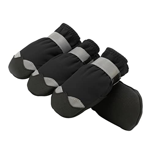 POPETPOP 1 Set wasserdichte Schuhe Für Haustiere Pfoten Hunde Set Kein Hundeschutz Undurchlässiger Hunde Winterschuh Regenmantel Hundeschuhe Leggings Stopp Greifer Hundeschuhe Für von POPETPOP