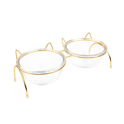 POPETPOP Ständer für Katzennäpfe Aus Glas Separate Näpfe Geneigtes Design für Einfaches Fressen Erhöhter Futterspender für Haustiere Hoher Futternapf für Gesunde Ernährung POPETPOP Ständer für Katzennäpfe Aus Glas Separate Näpfe Geneigtes Design für Einfaches Fressen Erhöhter Futterspender für Haustiere Hoher Futternapf für Gesunde Ernährung von POPETPOP