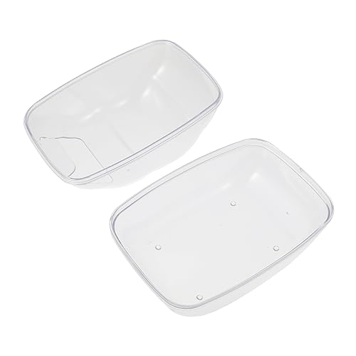 POPETPOP 2-in-1 Hamsterbad & Toilette - Sandbad Für Zwerghamster Badebecken Für Haustiere Mit Hoher Transparenz von POPETPOP
