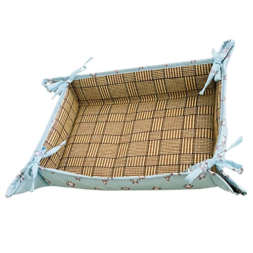 POPETPOP 1 Stück Haustiermatte Bettmatte für Haustiere Indoor-Haustier drinnen Kühlung Sommer Haustierbett Kühlmatte Welpe Haustiermatratze Ruhematte für Haustiere Hundebett Katzenbett Blue von POPETPOP