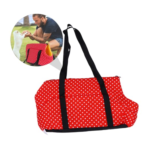 POPETPOP 1 Stück Hunderrucksack für Haustiere Tragetasche für Atmungsaktiv und Kratzfest für Outdoor Aktivitäten Große Kapazität Rot Groß POPETPOP 1 Stück Hunderrucksack für Haustiere Tragetasche für Atmungsaktiv und Kratzfest für Outdoor Aktivitäten Große Kapazität Rot Groß von POPETPOP