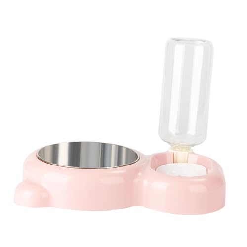 POPETPOP Katzen-doppelnapf Wasserspender Tierfutter- und Wassernapf-Set für Einfache Fütterung POPETPOP Katzen-doppelnapf Wasserspender Tierfutter- und Wassernapf-Set für Einfache Fütterung von POPETPOP