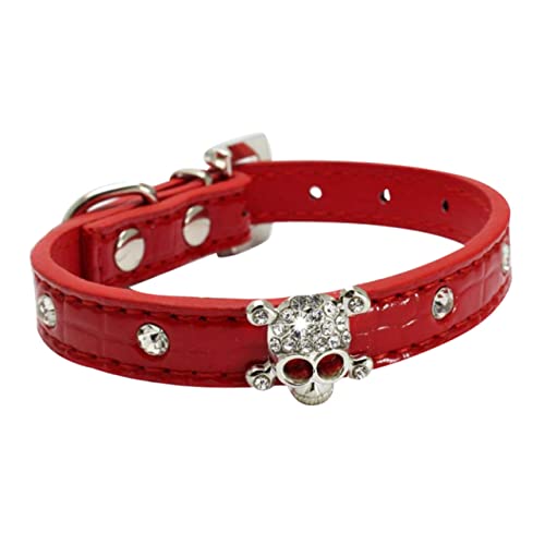 POPETPOP 1stück Halloween Hundehalsband Mit Kristallverzierung Stilvolles Pu-skelettdesign Für Partys Und Besondere Anlässe Macht Ihren Hund Zum Blickfang POPETPOP 1stück Halloween Hundehalsband Mit Kristallverzierung Stilvolles Pu-skelettdesign Für Partys Und Besondere Anlässe Macht Ihren Hund Zum Blickfang von POPETPOP