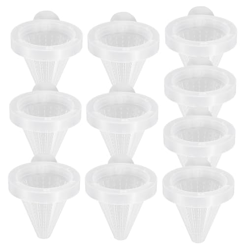 POPETPOP 10 Stück Futterspender mit Saugnapf Wurmfutterkegel Futterspender für Fisch Fischtanks Puffer Fischfuttertrichter Fischfutter-Feeder Cone Wurm Feeder Tankkegelzuführung Transparent POPETPOP 10 Stück Futterspender mit Saugnapf Wurmfutterkegel Futterspender für Fisch Fischtanks Puffer Fischfuttertrichter Fischfutter-Feeder Cone Wurm Feeder Tankkegelzuführung Transparent von POPETPOP