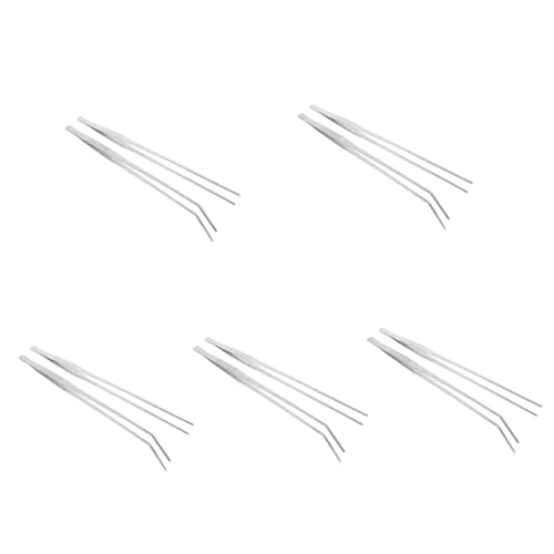 POPETPOP 5 Sets Reptilien-fütterungszangen Aquarium-pinzetten Metall-nahrungspickklammern Für Eidechsen Einfache Handhabung Für Terrarienbedarf 2 Stück * 5 POPETPOP 5 Sets Reptilien-fütterungszangen Aquarium-pinzetten Metall-nahrungspickklammern Für Eidechsen Einfache Handhabung Für Terrarienbedarf 2 Stück * 5 von POPETPOP