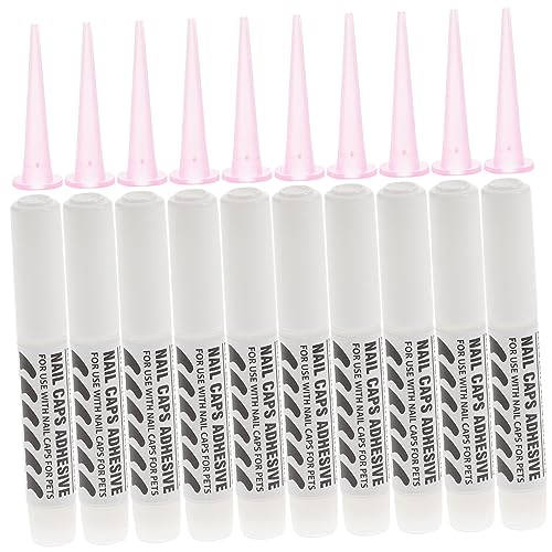 POPETPOP 10st Krallenschutz Für Katzen Spezieller Nagelkleber Für Haustiere Katzennägel Bedecken Klebstoffe Nagelkleber Für Hunde Nagelkleber Für Katzenpfoten Pflege Kleber Schnelltrocknend von POPETPOP