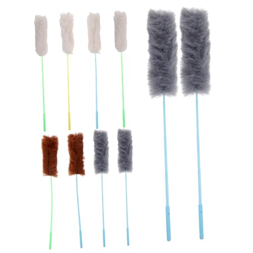 POPETPOP 10stücke Interaktive Katzen-spielzeuge Plüsch-Teaser-stäbe Für Katzen Und Kätzchen Farben Zufällig Stärken Sie Die Bindung Zu Ihrem Und Halten Sie POPETPOP 10stücke Interaktive Katzen-spielzeuge Plüsch-Teaser-stäbe Für Katzen Und Kätzchen Farben Zufällig Stärken Sie Die Bindung Zu Ihrem Und Halten Sie von POPETPOP