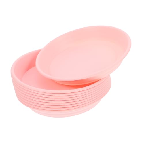 POPETPOP 10stücke Pot Plant Saucer Runde wasserdichte Tropfschalen Für Pflanztöpfe Für Blumentöpfe Und Vasen Mit Erhöhtem Für Optimalen Wasserstopp Und Einfache Pflege von POPETPOP