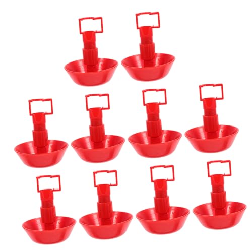 POPETPOP Kunststoff-tränkesystem für Hühner 10 Automatische Trinknäpfe für Küken Vögel Geflügel Wasserbecher-Set POPETPOP Kunststoff-tränkesystem für Hühner 10 Automatische Trinknäpfe für Küken Vögel Geflügel Wasserbecher-Set von POPETPOP
