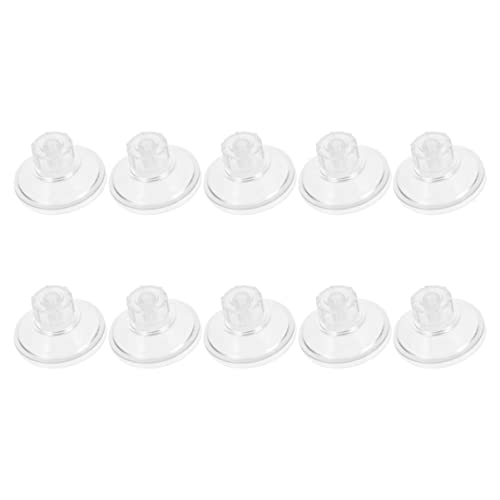 POPETPOP 10St Saugnapf drehen Pumpe Flasche tauchfähig Wasser Sprudelstangen für Aquarien Saugnapfhalterung Suction Cup launsauger Schrauben zieht Kappensauger Saugnapf für Aquarium PVC von POPETPOP