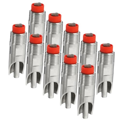 POPETPOP Automatischer Tränke-futterspender Aus Edelstahl für Vieh 10er-Set von POPETPOP