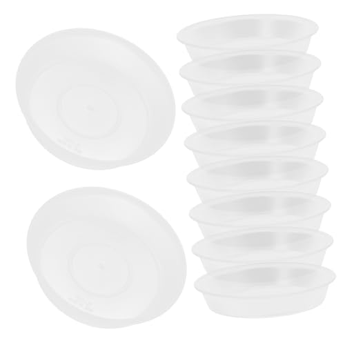 POPETPOP 10stücke Teiliges Klarer Pflanzentöpfe Kunststoff Stabile Abtropfschalen Für Innen Und Außenpflanzen Zubehör Wasserregulierung Und Pflege Von Orchideen Und Anderen Pflanzen von POPETPOP