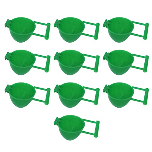 POPETPOP Futternapf Für Vögel 10er-Set Wassernäpfe Für Vögel Futterspender Für Papageien Einfache Montage Und Reinigung von POPETPOP