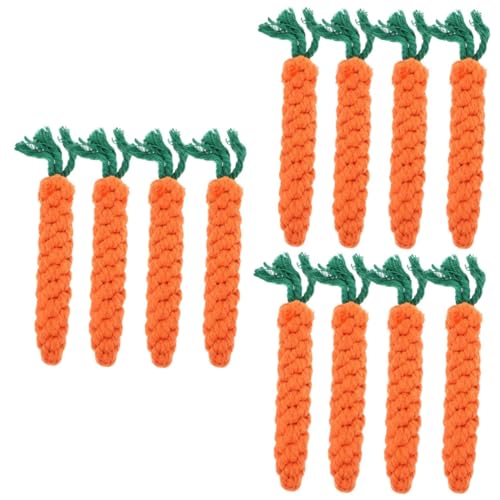 POPETPOP 12stücke Weaving Carrot Cat Toy Aus Baumwollseil Bissfeste Spielzeuge Für Katzen Zum Kauen Und Spielen Fördert Zahngesundheit Und Neugier POPETPOP 12stücke Weaving Carrot Cat Toy Aus Baumwollseil Bissfeste Spielzeuge Für Katzen Zum Kauen Und Spielen Fördert Zahngesundheit Und Neugier von POPETPOP
