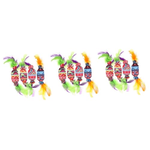 POPETPOP 3er-Sets Robuste Und Lustige Glocke Interaktive Funktionen Für Kätzchen Und Katzen Leuchtende Farben Zur Anziehung 4 Stück X 3 POPETPOP 3er-Sets Robuste Und Lustige Glocke Interaktive Funktionen Für Kätzchen Und Katzen Leuchtende Farben Zur Anziehung 4 Stück X 3 von POPETPOP