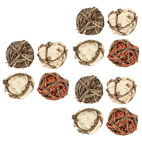 POPETPOP 12 STK Hasengras Ball Hasengrasbällchen Kauspielzeug Für Hamster Beißspielzeug Für Welpen Hasenbälle Spielzeug Kauen Für Welpen Kaninchen Kauen Welpen Kauen Tier Stroh Der Vogel POPETPOP 12 STK Hasengras Ball Hasengrasbällchen Kauspielzeug Für Hamster Beißspielzeug Für Welpen Hasenbälle Spielzeug Kauen Für Welpen Kaninchen Kauen Welpen Kauen Tier Stroh Der Vogel von POPETPOP