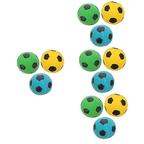 POPETPOP 12 STK Haustier Spielzeug Fußball Hundespielzeug Kleine Bälle Für Hunde Welpenspielzeug Hundekauen Kauspielzeug Für Hunde Welpen Fußball Hundekauer Emulsion 7c Haustierhaus Sanft von POPETPOP