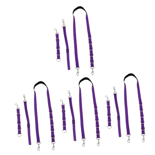 POPETPOP 12 STK Haustierpflegeseil pet Grooming hundegurt Hunde-Zubehör hundezuggeschirr Hunde Gurt Gürtel Haustiere Hundeleine und Halsband Helfer bei der Hundepflege Polypropylen Violett von POPETPOP