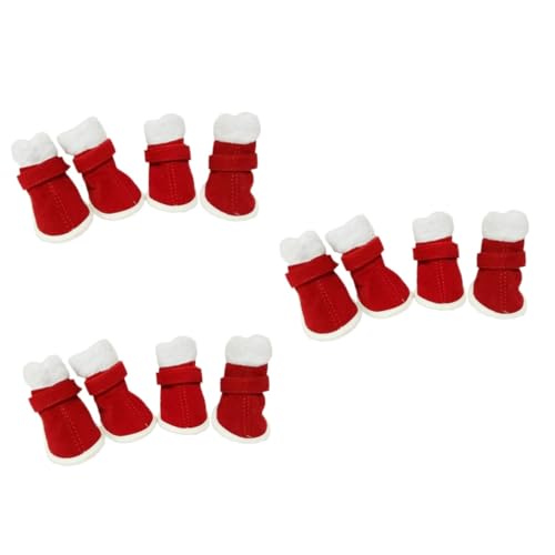 POPETPOP 3er-Set Schuhe Für Hundepfoten Wetterfeste Winddichte Stiefel – Für Die Von Haustieren 4 Stück X 3 POPETPOP 3er-Set Schuhe Für Hundepfoten Wetterfeste Winddichte Stiefel – Für Die Von Haustieren 4 Stück X 3 von POPETPOP