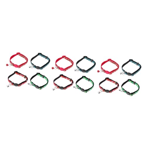 POPETPOP 3er-Sets Spezielles Weihnachtshalsband Für Hunde Und Katzen Verstellbare Halskette Mit Modischen Glöckchen 4 Stück X 3 von POPETPOP