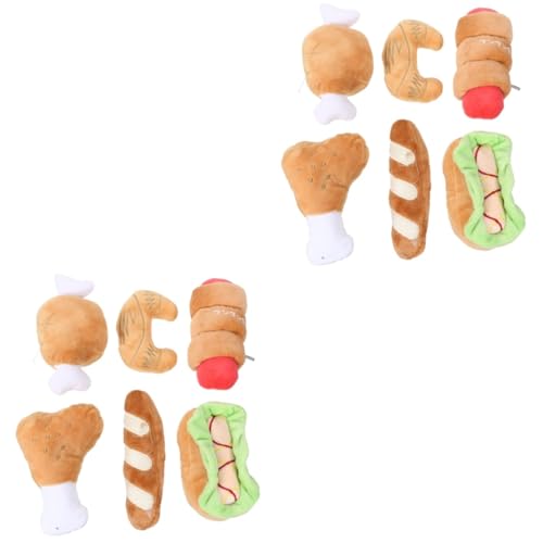POPETPOP 2sets Hund Sound Spielzeug Pet Kauen Spielzeug Interaktives Spielzeug für Hunde Quietschend 6 Stücke * 2 POPETPOP 2sets Hund Sound Spielzeug Pet Kauen Spielzeug Interaktives Spielzeug für Hunde Quietschend 6 Stücke * 2 von POPETPOP