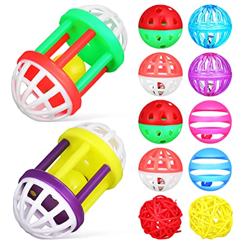 POPETPOP 12 STK Vogel Spielzeugball Vogelkäfigbälle Papageienglockenball Spielzeug Für Haustiere Vogelkrallenspielzeug Spielzeug Zum Trainieren Von Sittichen Glocke Kugel Vögel Plastik POPETPOP 12 STK Vogel Spielzeugball Vogelkäfigbälle Papageienglockenball Spielzeug Für Haustiere Vogelkrallenspielzeug Spielzeug Zum Trainieren Von Sittichen Glocke Kugel Vögel Plastik von POPETPOP