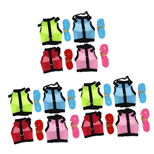 POPETPOP 3sets Weste Atmungsaktives Mesh Mit Leine Outdoor Haustier Weste Für Tiere 4 Stücke * 3 POPETPOP 3sets Weste Atmungsaktives Mesh Mit Leine Outdoor Haustier Weste Für Tiere 4 Stücke * 3 von POPETPOP