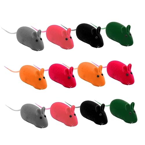 POPETPOP 12stücke Teiliges Plüschspielzeug Für Katzen Und Hunde Lustige Cartoon-mäuse Bunten Farben Zum Spielen Und Der Sinne Ihrer Haustiere Verhindert Möbel Und Fußbodenschäden POPETPOP 12stücke Teiliges Plüschspielzeug Für Katzen Und Hunde Lustige Cartoon-mäuse Bunten Farben Zum Spielen Und Der Sinne Ihrer Haustiere Verhindert Möbel Und Fußbodenschäden von POPETPOP