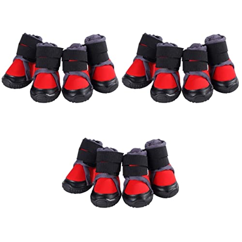 POPETPOP 3er-Set Hundeschuhe Greifer Warm Für Draußen Zum Klettern Pfoten Heimtierbedarf Nicht-Schuhe Rot Größe 45 4 Stück * 3 POPETPOP 3er-Set Hundeschuhe Greifer Warm Für Draußen Zum Klettern Pfoten Heimtierbedarf Nicht-Schuhe Rot Größe 45 4 Stück * 3 von POPETPOP
