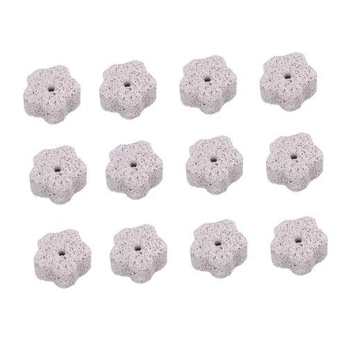 POPETPOP 12st Hamsterpfotenstein Ratte Bistro Züchten Meerschweinchenkäfig Meerschweinchen Versteck Tiere Meerschweinchen Futter Kaninchen Kaut Hamsterspielzeug Welpe Light Grey Mineralien von POPETPOP