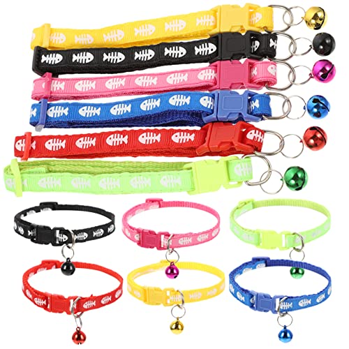 POPETPOP 12st Haustierhalsband Wiederverwendbares Welpenhalsband Katzenhalsbänder Welpensachen Kleines Welpenhalsband Welpentraining Haustier Buntes Halsband Klimpern PVC Hausfisch Kätzchen POPETPOP 12st Haustierhalsband Wiederverwendbares Welpenhalsband Katzenhalsbänder Welpensachen Kleines Welpenhalsband Welpentraining Haustier Buntes Halsband Klimpern PVC Hausfisch Kätzchen von POPETPOP