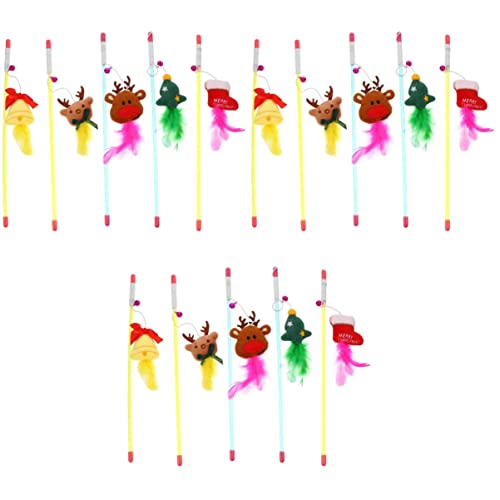POPETPOP 15 Stücke Flirten Weihnachten Kätzchen Fänger Glocke Spielzeug Haustier Katzenminze Feder Lustig Beißen Katze Rentier mit Geschenk Baum Festival Kauen Party Typ POPETPOP 15 Stücke Flirten Weihnachten Kätzchen Fänger Glocke Spielzeug Haustier Katzenminze Feder Lustig Beißen Katze Rentier mit Geschenk Baum Festival Kauen Party Typ von POPETPOP