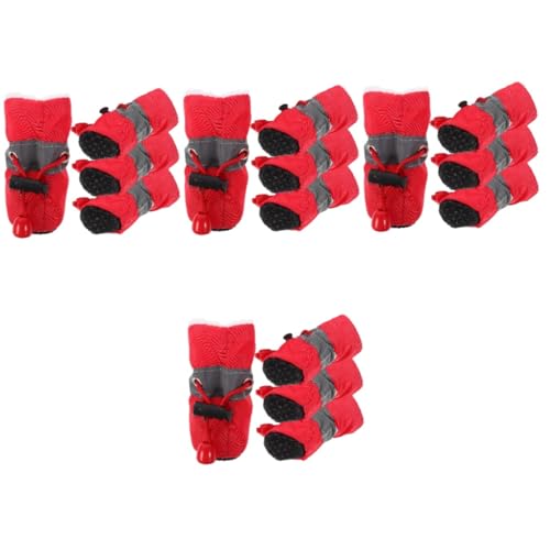 POPETPOP 16stücke Hundeschuhe Teiliges rutschfeste Und Atmungsaktive Pfotenschutzschuhe Für Haustiere Für Winter Mit Warmem Futter Für Kleine Und Mittelgroße Hunde POPETPOP 16stücke Hundeschuhe Teiliges rutschfeste Und Atmungsaktive Pfotenschutzschuhe Für Haustiere Für Winter Mit Warmem Futter Für Kleine Und Mittelgroße Hunde von POPETPOP