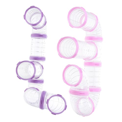 POPETPOP 16 Stück Teiliges DIY Hamstertunnel Set Transparente Verbindungstunnel und Robustes Zubehör für Hamsterkäfig Fördert Bewegung und Erkundung Kleiner Nager Einfach zu Reinigen POPETPOP 16 Stück Teiliges DIY Hamstertunnel Set Transparente Verbindungstunnel und Robustes Zubehör für Hamsterkäfig Fördert Bewegung und Erkundung Kleiner Nager Einfach zu Reinigen von POPETPOP